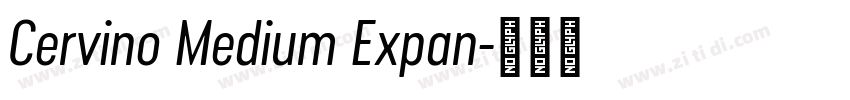 Cervino Medium Expan字体转换